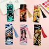 Merchandising del anime Demon Slayer Colgante de marcapáginas acrílico de doble cara de Tanjiro y Nezuko con borlas