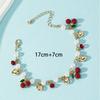 Europa y Estados Unidos pulsera de perlas dulces transfronteriza pulsera de cereza de cristal Joker nicho simple cien pulsera fabricantes de joyería de pulseras