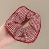 Scrunchie Deslumbrante Estilo Zhao Lusi para Mulheres, Elástico de Cabelo de Alta Qualidade, Corda para Coque, Acessório de Cabelo por Xu Yan
