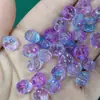Cuentas de Linterna Esmaltadas de 14 mm Cuentas de Calabaza de Cristal Cuentas Sueltas Material para Decoración de Collares con Cuerda Hechos a Mano para DIY