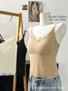 Talla Extra Seda de Hielo Sin Costuras Tacto Nude Ribete de Encaje de Pestañas Camisola con Escote en V Ropa Interior Base Chaleco Push-up para Mujer Espalda Bonita