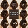 Pin para el pelo lujoso de tamaño grande con un delicado lazo, elegante y con estilo, pinza retorcida dulce estilo coreano para cabello grueso