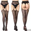 Conjunto de Liguero de Encaje Sexy para Mujer, Medias Sexys, Medias de Liguero sin Tentación con Calcetines, Talla Grande de Comercio Exterior