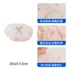Gorro de ducha impermeable para mujer, uso doméstico, gorro de baño 3D, cubierta para el cabello anti-humedad, a prueba de aceite para cocina, doble capa engrosada