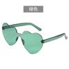 Gafas de sol con forma de corazón, gafas de sol con forma de corazón, gafas de colores deslumbrantes.