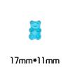 Simulación de oso de peluche de cristal epoxi hecha a mano, accesorios de caramelo suave, crema de animales, pegamento, funda de teléfono, accesorios, joyería DIY