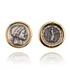 Nuevos Pendientes de Monedas Antiguas de los Doce Dioses Retro Plata de Ley 925 Moda de Gama Alta Atmosféricos Ins Pendientes de Moneda Pendientes