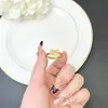 Pendientes de Oro de Arena de Vietnam Transfronterizos Lujo Ligero Sencillos Escama de Dragón Mariposa Brillante Anillo Roto Traje Joyería de Moda para Mujer