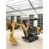 Excavadora Hidráulica de Orugas, Miniexcavadora para Excavar Zanjas Agrícolas, Excavadora para Construcción de Pavimento en Obra