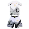 Ufc Nuevo Uniforme de Boxeo Pantalón de Cinco Puntos Conjunto Combate Sanda Deportes de Lucha Uniforme de Entrenamiento Físico Transfronterizo