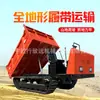 Transportador de esteira para pomar, máquina de escalada todo-o-terreno, caminhão basculante hidráulico agrícola para arrozais e terrenos montanhosos, veículo de escalada com esteira de borracha