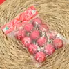 3cm 12 Sacos de Bolas de Natal Brilhantes Foscas com Pó Bolas de Decoração de Natal Bolas de Plástico Atacado Presentes de Decoração de Natal