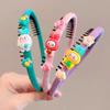 Lindo Aro para el Cabello de Dibujos Animados con Dientes para Niños, Artefacto para Romper el Cabello de Niñas, Pasador para el Cabello sin Daño, Tocado Antideslizante para Presionar el Cabello