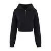 Conjunto Deportivo Casual de Tres Piezas Dulce y Picante: Sudadera con Capucha Corta de Manga Larga, Camisola Capa Base, Pantalones Largos de Pierna Ancha de Cintura Alta para Mujer
