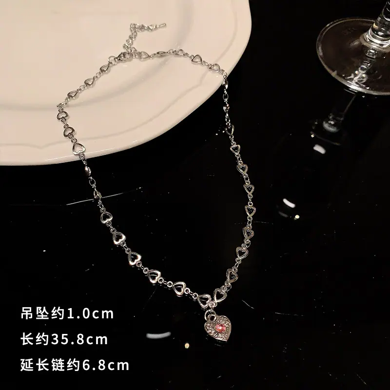 GN0548银爱心项链