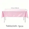 En Stock Color Sólido Rosa Plato Redondo Decoración de Fiesta de Cumpleaños Vajilla Set Platos de Papel Vasos de Papel Servilletas de Papel Cuchillo Tenedor Cuchara