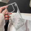 Capa de Celular Meia Borboleta iPhone 17 Pro Flash Diamante Estilo Premium Apple 16/15 Nicho Buraco Grande Anti-Queda