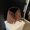2025 Novo Estilo Outono Bolsa Feminina Versátil de Alta Moda Bolsa Tote Estilo Estrangeiro Bolsa de Ombro Único Transversal Mochila Fosca
