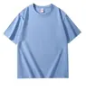 Camiseta Lisa Gola Redonda Estampada com Logo Publicitária Camisa Cultural Algodão Puro Ombro Caído Gola Redonda Manga Curta Roupa de Trabalho Uniforme de Classe DIY