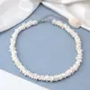 Collar de concha irregular estilo hawaiano transfronterizo europeo y americano concha rota cadena para clavícula de moda de arcilla de color