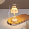 Lámpara de mesa pequeña creativa, luz nocturna LED, lámpara de mesa nórdica en miniatura, regalo de cumpleaños, adornos de escritorio, lámpara de ambiente