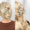 Pinza para el cabello con flor tridimensional de ácido acético de alto grado transfronterizo, nueva pinza para el cabello, pinza para el cabello con lazo a juego, pinza para el cabello con forma de tiburón, accesorios para el cabello