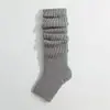 Calcetines de Tobillo Gruesos, Cálidos, de Punto, Color Sólido, Versátiles, para Otoño e Invierno, Calcetines Slouch de Moda