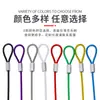 Eslinga de Cable de Acero Recubierto de Color PVC Lanyard Candado Portátil para Bicicleta Cuerda de Seguridad Anticaída Cuerda Anti-Pérdida