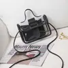 Bolsa de Gelatina Transparente Estilo Coreano de Verano Más Vendida para Mujer, Bolso de Hombro Cruzado de Gelatina de PVC, Bolso de Mano Ligero Portátil al por Mayor