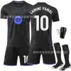 Modelo No 2526. 10 Jersey Messi Barcelona Jersey Mamba Negro No. Conjunto de Uniforme de Fútbol 14 Rashford Yamal