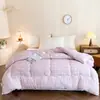 Tipo A, estilo minimalista, algodón lavado, tejido cepillado, relleno de edredón simple, engrosado para invierno, adecuado para primavera y otoño, compra al por mayor para regalos de dormitorio