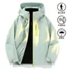 Chaqueta deportiva y de senderismo para hombre, cortavientos e impermeable, para otoño e invierno, prenda exterior casual para hombre