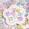 Contas de Acrílico Translúcido Simulado Cubo de Gelo Sem Furos de 18mm, Contas Soltas, Material Artesanal DIY, Acessórios para Joias