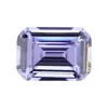 Huagang Gem Rectangular Biselado Coche Plano Combinación Multicolor Circonia Piedra Desnuda Color Esmeralda Anillos de Corte Lote