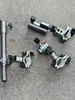 Nuevo Set de Tres Piezas de Accesorios para Silla de Pesca de Aleación de Aluminio-Magnesio: Soporte para caña de pescar, Estante para proteger peces, Estante con bandeja para señuelos, Universal para sillas de tipo Knight de estilo europeo