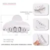 Pinza de Tiburón Acrílica Jiarui 8.8cm Grande Vintage para Mujeres Pinza para el Pelo de la Parte Trasera de la Cabeza Pinza de Garra Acrílica