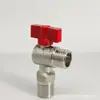 Válvula Esfera de Fluxo Grande com Esfera Totalmente Aberta Corpo em Aço Inoxidável 304 Chave de Água Quente e Fria para Aquecedor a Gás de Água Válvula Triângulo