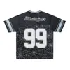 Jiayiku 2026 Nueva Camiseta de Satén de Verano Estilo Americano Jersey Unisex Racing Manga Corta Rugby Top Deportivo