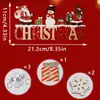 Amazon Transfronteiriço Natal Novo Produto Placa de Porta de Madeira do Papai Noel Pendente de Porta Festa de Feriado Decoração de Casa Arranjo