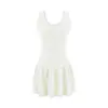 2026 Novo Estilo Puro Desejo Vestido Regata de Tricô Vazado para Mulheres, Novo Curto de Verão com Ajuste na Cintura Duty Ins