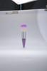 Pincel para Pó Solto com Cabo Transparente e Diamante Único Pincel de Maquiagem Pincel para Remover Poeira Pincel com Cerdas de Cristal Afuniladas Cabo com Efeito Areia Movediça Granulada Pincel para Unhas