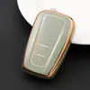 Adecuado para coche Toyota corona Carolina Camry borde dorado coche TPU pegamento flexible funda de llave todo incluido para mujer