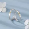 Anillos de Pareja Originales de Plata Pura S999 tipo Puzzle con un Diseño Simple y de Alta Gama, Estilo Artístico y Suave, Adecuados para Combinar con Accesorios para Manos, Disponibles para Dropshipping