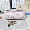 Venda Direta da Fábrica Nova Bolsa de Armazenamento Bolsa de Lápis Resistente a Manchas Estilo Ins Feminino Grande Capacidade Nicho Não Colidente Papelaria Bolsa de Cosméticos