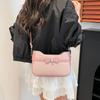 2026 Novo Estilo Laço Cor Sólida Tendência Simples Casual para o Dia a Dia Texturizado Sob o Braço Ombro Transversal Bolsa Feminina Atacado