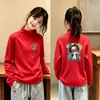 Camiseta Interior de Polar para Niña con Cuello Medio Alto Manga Larga Infantil Bonita Niña Pequeña Elegante Ropa Interior Otoño e Invierno