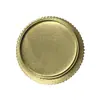 Perilla de metal segura personalizada profesional perilla de altavoz de aleación de aluminio pegatina con efecto dorado de oxidación lote de placa de metal