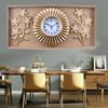 Relógio de Parede Estilo Americano para Sala de Estar, Relógio de Parede Elegante Criativo Silencioso Estilo Europeu, Relógio Moderno Simples Fashion Luz de Luxo