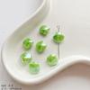 Cerámica verde fresca lindo flor hongo amor cuentas sueltas diy hecho a mano material para collar pulsera de cuentas