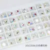 Dongzhou Rosa Sakura Recubierto Accesorios de Pedrería para Uñas Roca Dulce Corazón Retorcido Vidrio Puntiagudo Pedrería Brillante Adhesivo para Uñas Pedrería
